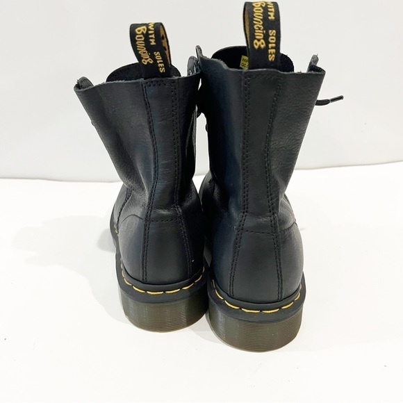 Dr. Martens 1460 Pascal Leather Lace Up Black Boots - Picture 9 of 14
